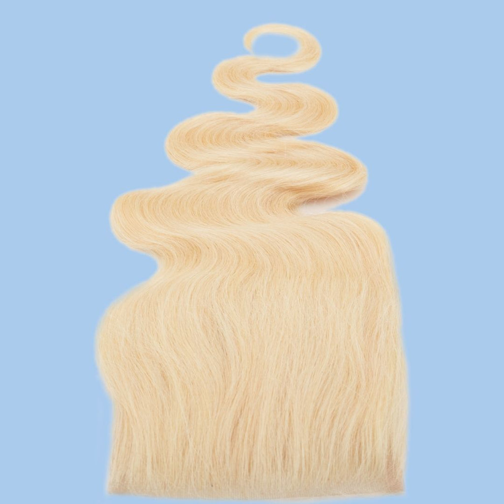 Blonde Body Wave 4x4 Transparent Closure